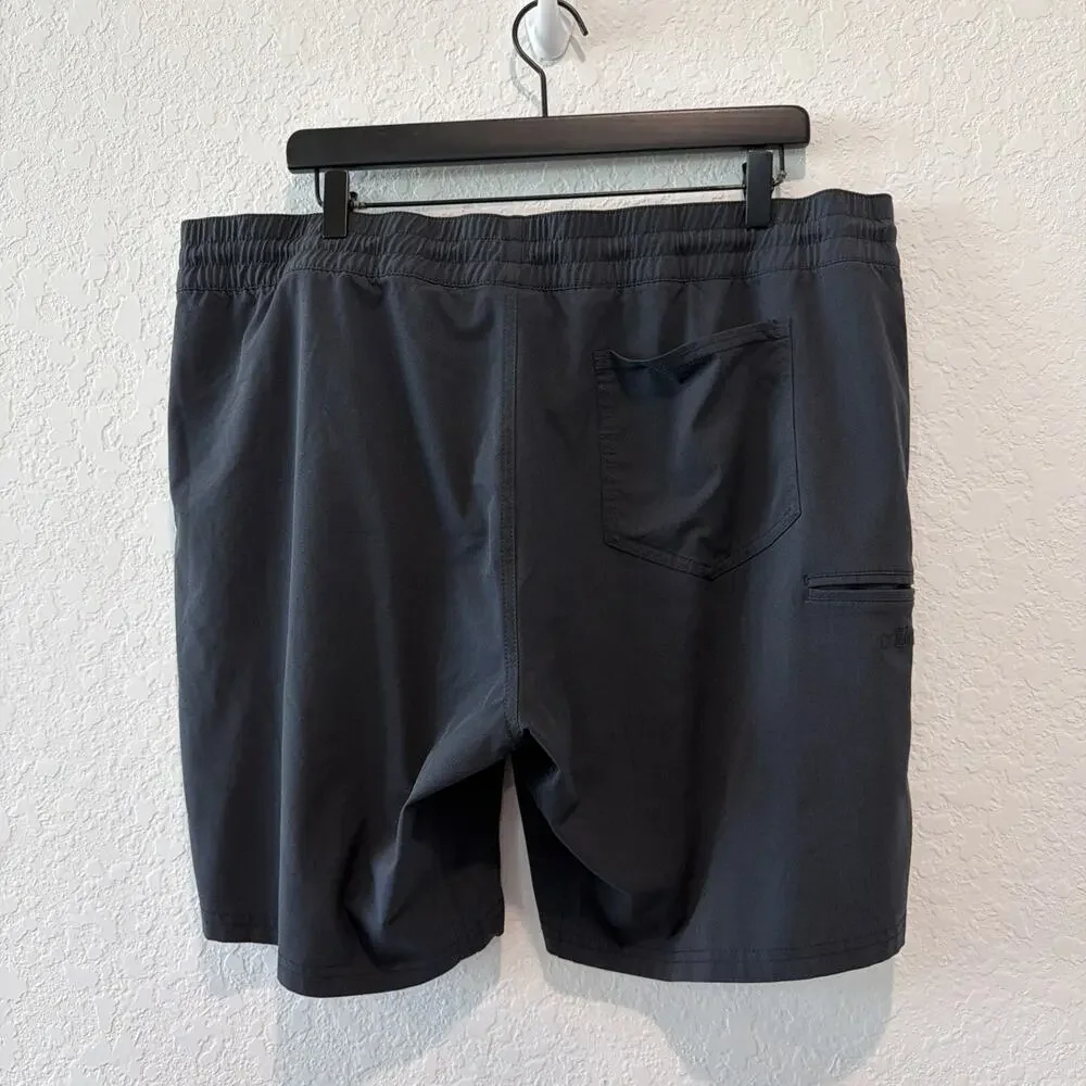Kuhl Dark Gray Zip Pocket Outdoors Hiking Camping Freeflex Shorts Men’s Size Xxl
